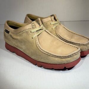 Men's Clarks Wallabies Maple Leather Suede Waterproof Hip Shoes Lumberjack sz 8